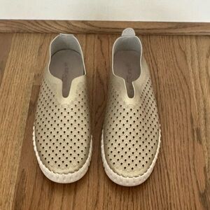 Ilse Jacobsen Kids Gold Perforated Sneakers